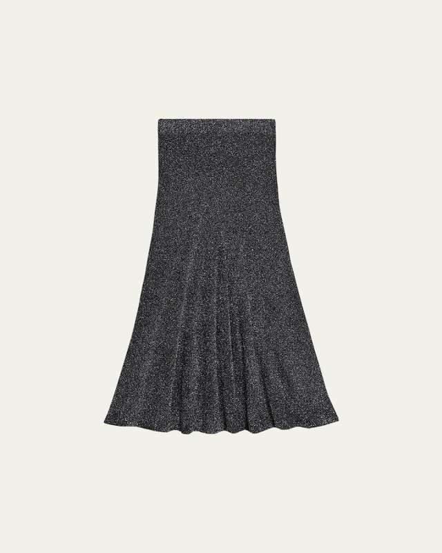 Sparkly Lurex Maxi Skirt